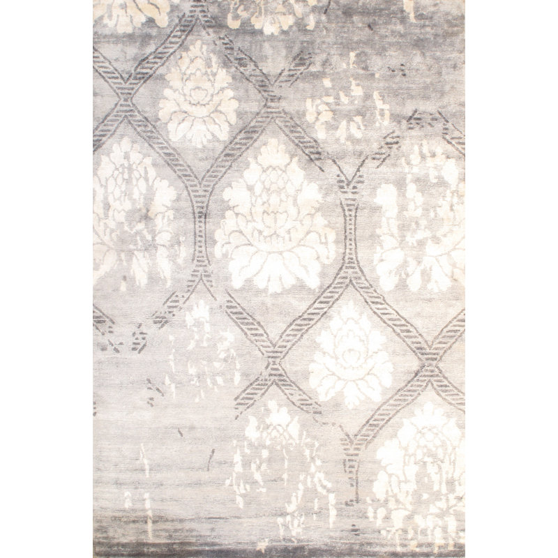 Silk Floral Area Rug