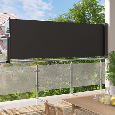 Dakota Fields 300cm W Polyester Cover Retractable Freestanding Awning