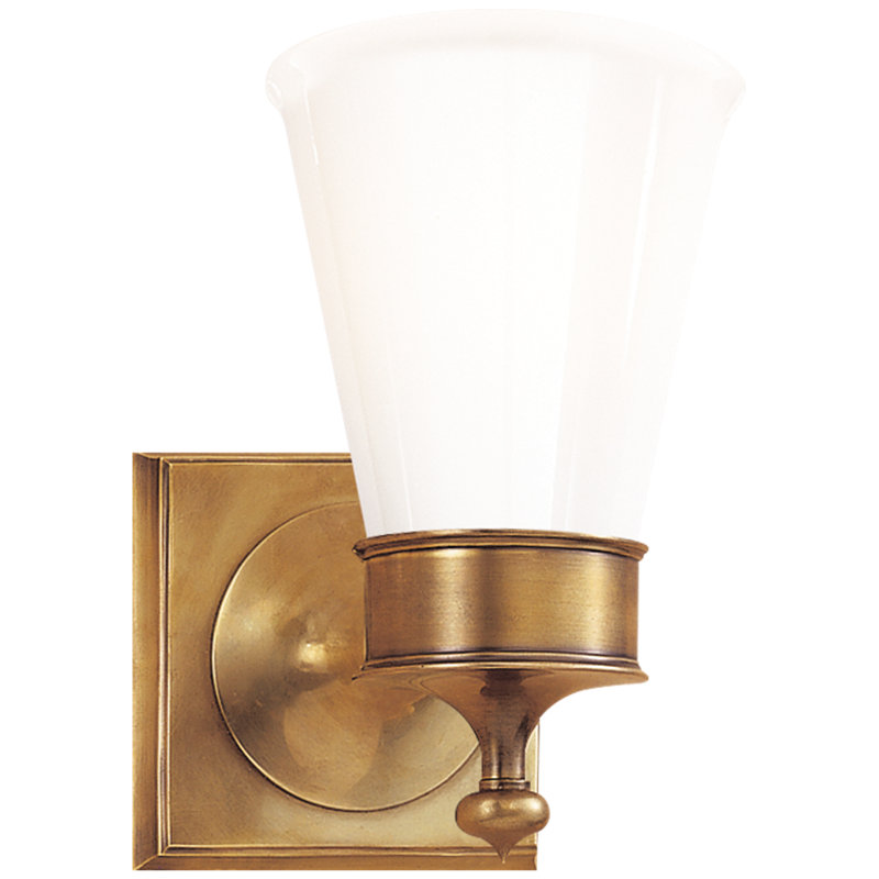 Siena 1 - Light Bath Sconce, Hand-Rubbed Antique Brass