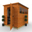 5x4w Tiger Shiplap Lean To Pent Shed