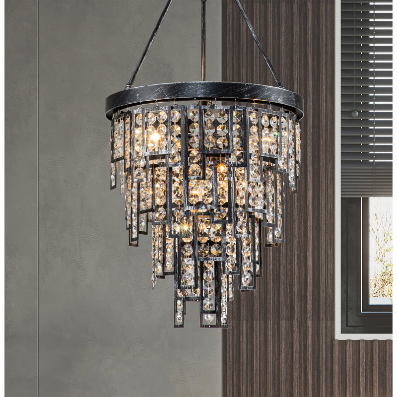 Lustre en cristal à 6 lumières Greenleigh