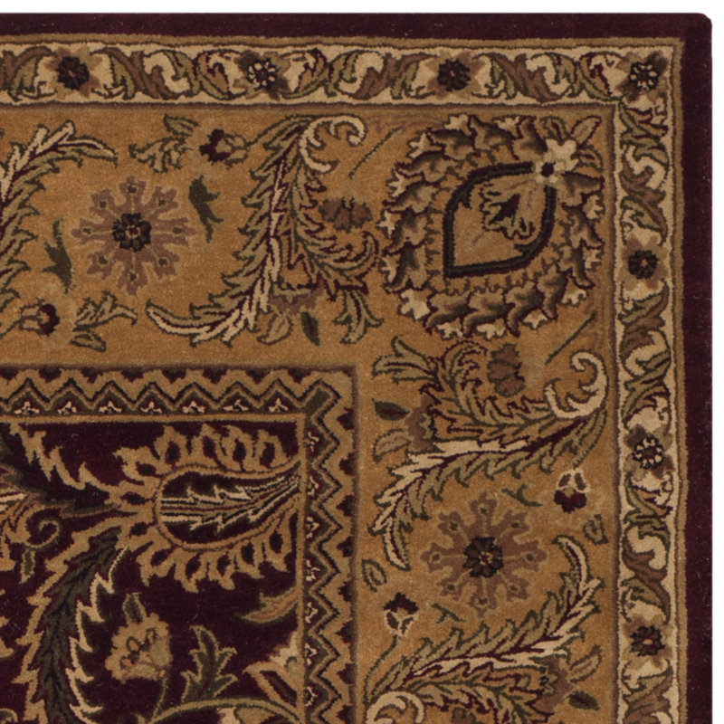 Classic Hand Tufted Wool Oriental Rug, Rectangle 4' x 6'