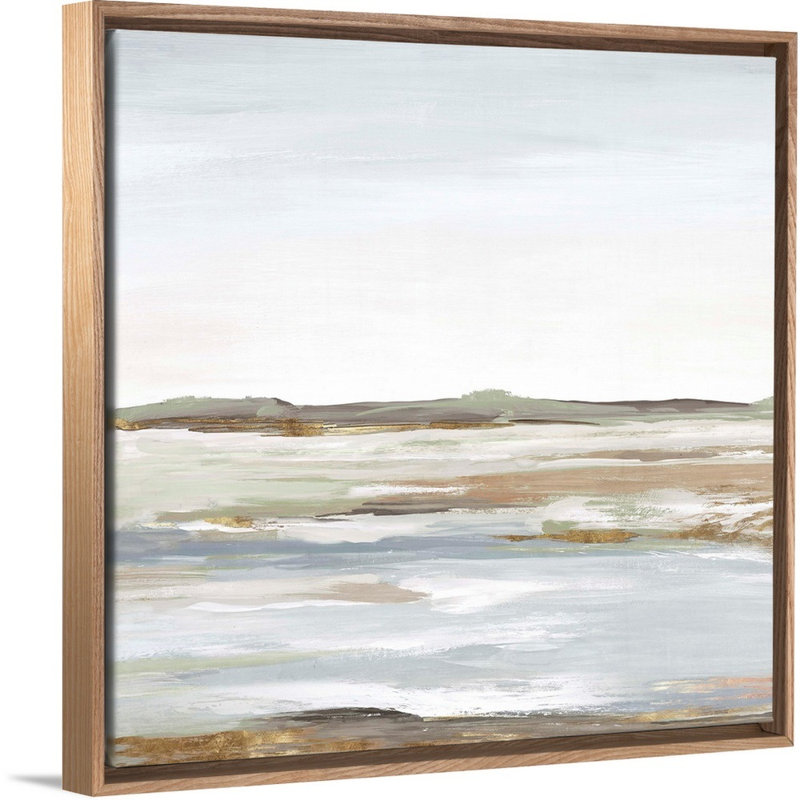«Vastness I» par Eva Watts - reproduction d'art, Toile avec cadre photo, H 17,25 po x l 17,25 po, Naturel flottant