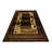 Machine Washable Area Rug Animal Print Machine Woven in Brown/Red/Black-231205222