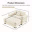 Canapé modulaire surdimensionné 54,3 po Cloud-1250318161