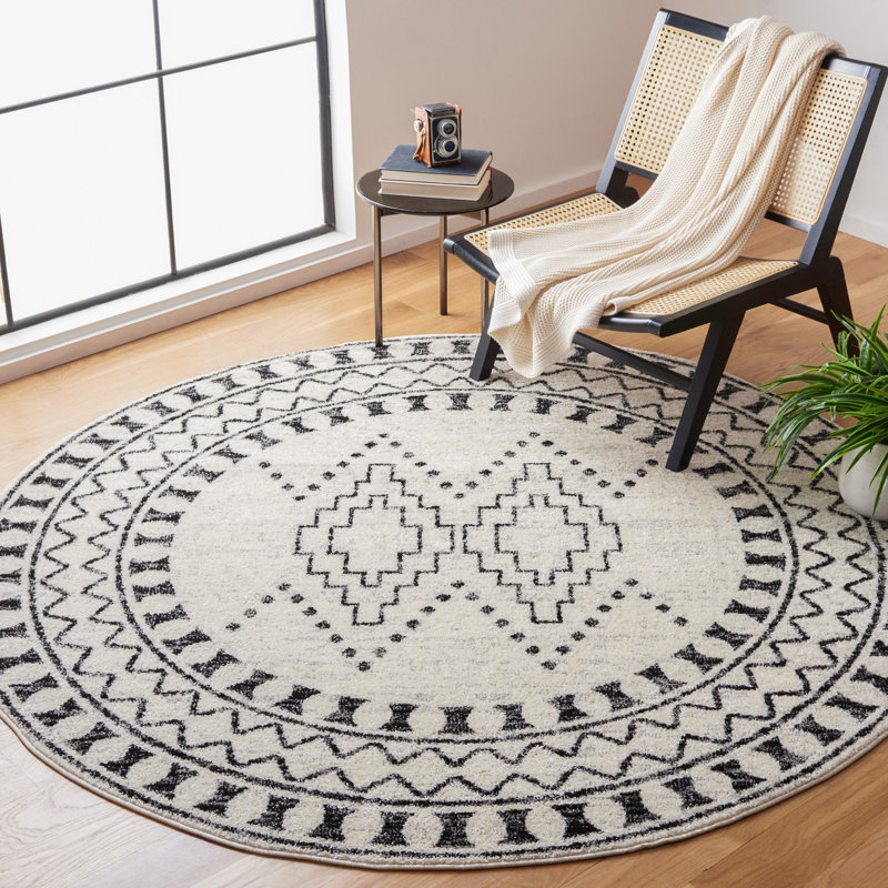 Tulum Performance Southwestern Rug, Round 6'7"