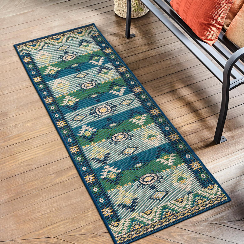 Ciudad Marlenia Indoor/Outdoor Area Rug, Tapis de couloir 2 pi 7 po x 12 pi
