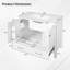 Meuble-lavabo de 30 po avec lavabo simple, lavabo sous le comptoir, armoire de rangement pour la salle de bain avec 2 portes et un tiroir, fermeture en douceur, rangement multifonctionnel