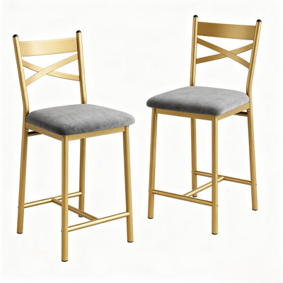 Counter Stool with Metal Frame