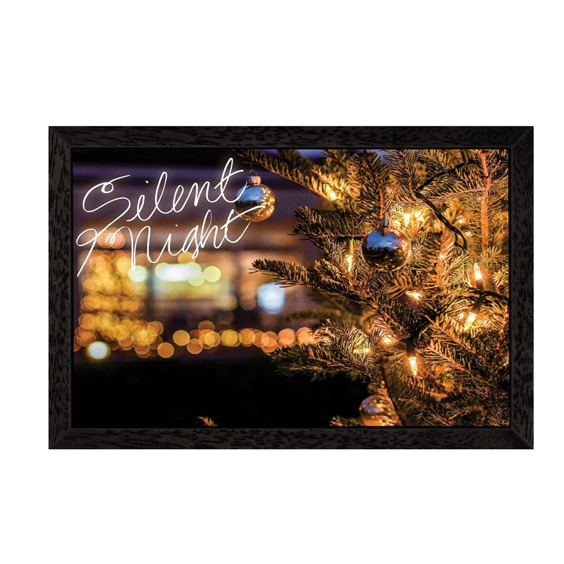 Silent Night by Bill Carson Photography - Floater Frame Print on Canvas, Black Framed