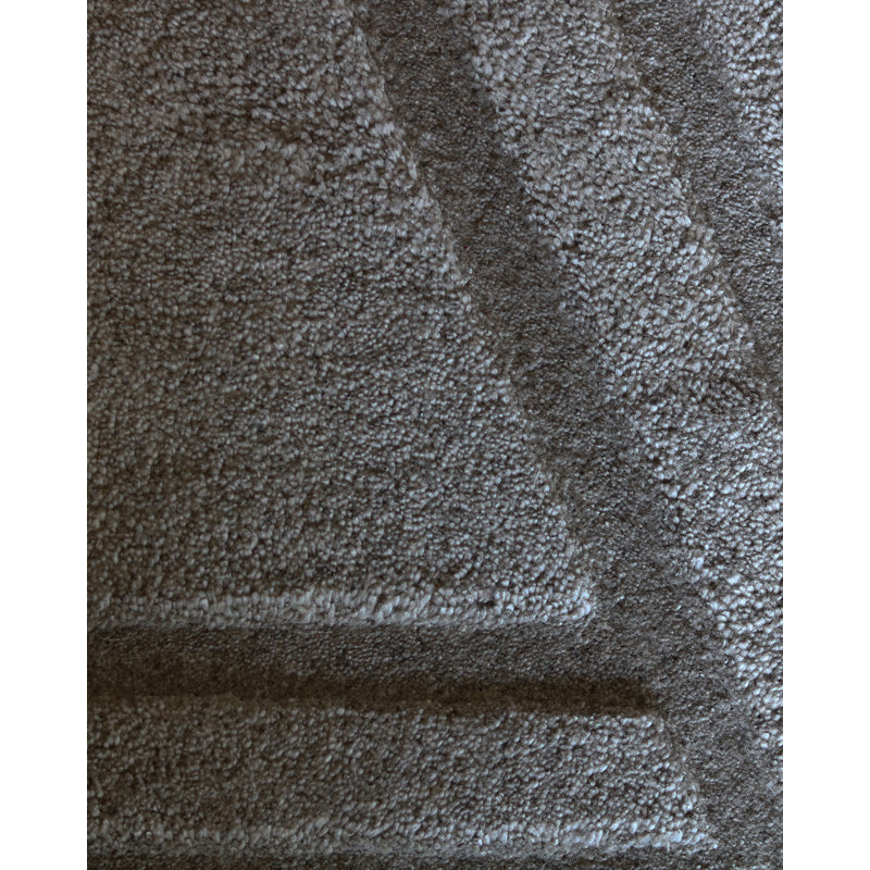 Gray Kyoto Rug, Round 6'5"