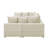 6 - Piece Corduroy Sectional For Relaxing, Cream Color, Coil And Sinuous Spring, Low Profile Legs, 36 In Height Colored Modular Corduroy, Comfortable Entertaining, Plastic Seats