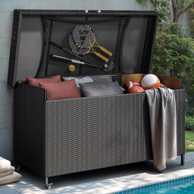 Edrosie Inc l 63,00 po boîte de rangement avec roulettes 200 gallons