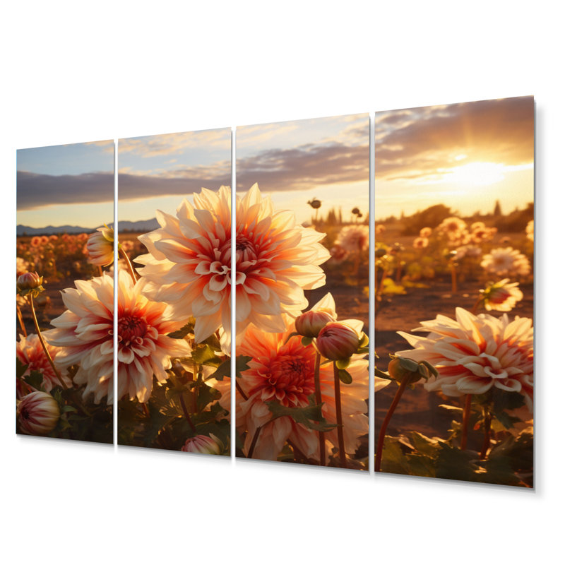Ensemble de salon Dahlia Field At Sunset