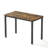 Industrial Bar Table Set with 2 Benches, Rustic 43.3" Counter Height, Space-Saving