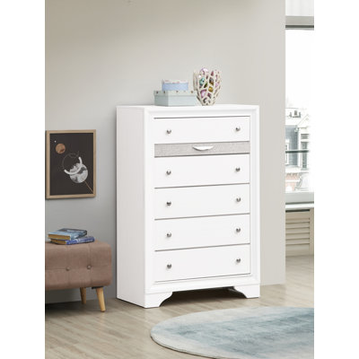 Madrid 6 Drawer Chest White