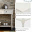 Console Daisy, traditionnelle, 2 tiroirs, tablette de salon - blanc ivoire