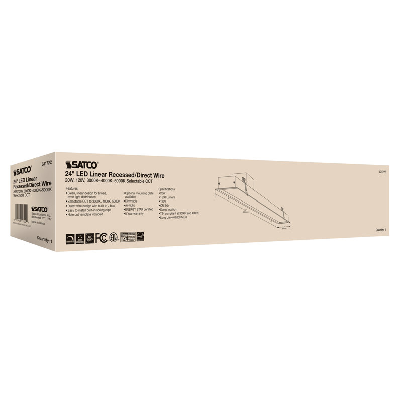 ColorQuick 24" Selectable CCT LED Recessed Lighting Kit