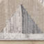 Tapis d'intérieur crème géométrique taupe gris