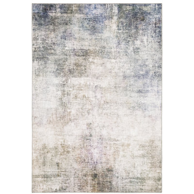 Tapis beige / bleu Addlie