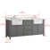 Giffords 72'' Double Bathroom Vanity with Engineered Stone Top