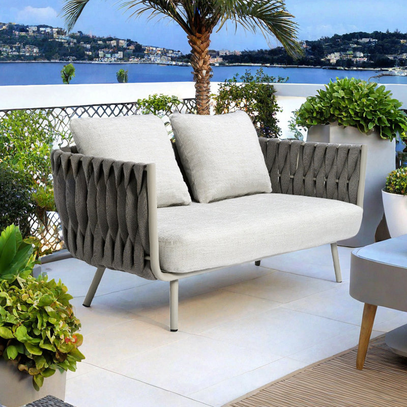Canapé d'extérieur 64,17 d'extérieur avec coussins Sunbrella®