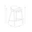 ASTRA Upholstered Bar Stool with Metal Frame-13606086-13606087