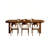 Antique-style Brown Solid Wood Rectangular Dining Table And Chair Set-116094551-116094555