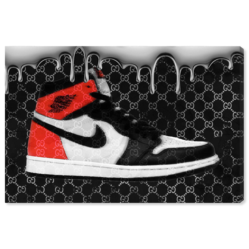 Dripping in Glam Sneakers Canvas Art Print, 30" x 20"