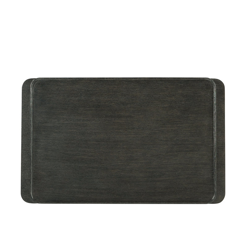 Repose 3 - Drawer Solid Wood Nightstand, Charcoal Oak