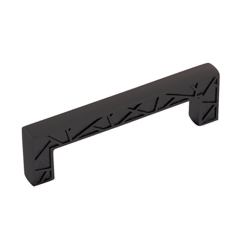 Poignée barre 5 1/16 po Cullet, 3 3/4", Brume noire