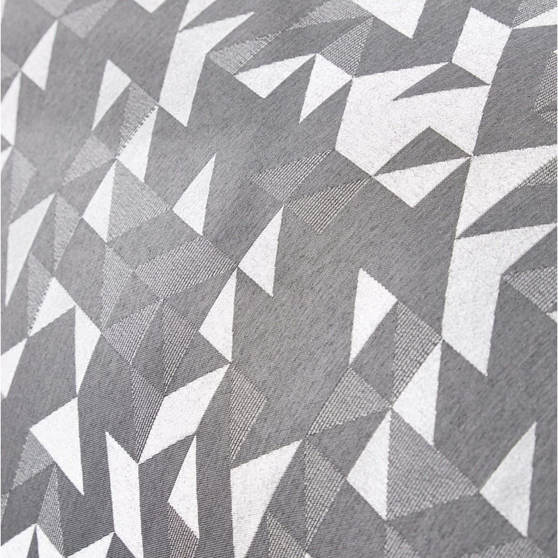 Winon Geometric Luxury Duvet Cover Set, Double Duvet Cover + 2 Standard Pillowcases, Silver