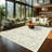 Floral Washable Living Room Rug Non Slip, Low Pile Foldable Printed Mat, Soft Non Shedding Floor Covering-2140837381