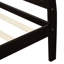 Structure de lit simple en bois: plateforme avec tête de lit et support robuste - Tête de lit solide et sans sommier-1900523937
