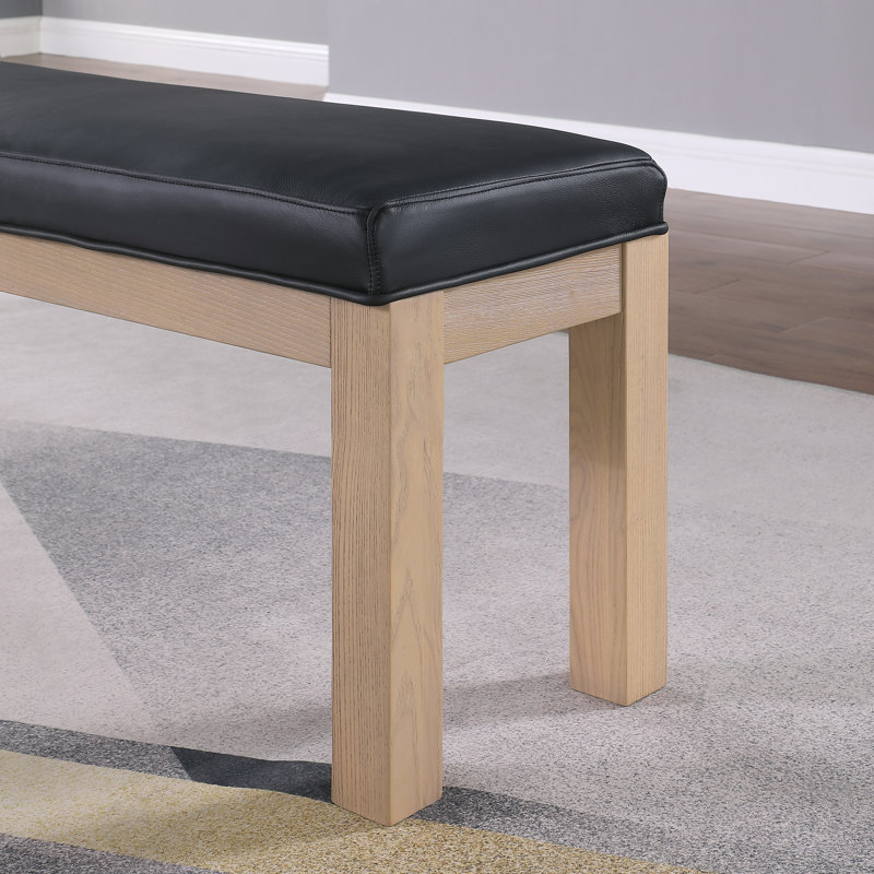 Billiard Bench with Storage for Olivia Slate Pool Table, Driftwood