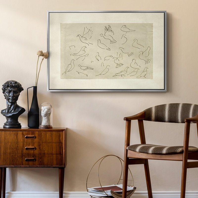 Toile tendue avec châssis rétro LIX, Silver Floater Framed Canvas, 27" H x 41" W x 2" D
