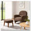 Chaise de loisir rembourrée avec repose-pieds-1838683238