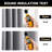 Eliott Solid 100% Blackout Thermal Insulated Grommet Curtain Panels Heat and Full Light Blocking Curtains for Living Room with Black Liner 2 Panels Set-1368898059-1352076475