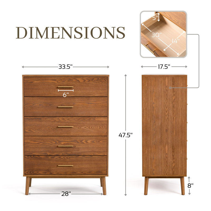 Nevio Bedroom Set, 6 Pcs: Bed, 2 Nightstands, 2 Dressers, Mirror