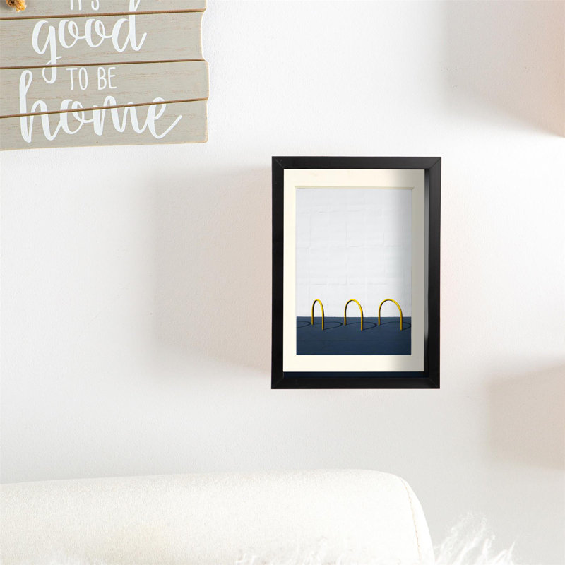 Nicola Spring - 5" x 7" 3D Deep Box Photo Frames - 4" x 6" Mount, Black