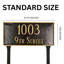 Classic 2-Line Lawn Address Sign