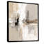 «Brown and Black Brushstroke», peinture abstraite sur toile cubique, art mural abstrait brun-1051356813-1051356812-1051356850