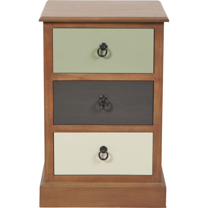 42 cm W Solid Wood Bedside Table