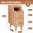 Narrow Nightstand with Drawers, Pre-Assembled Solid Wood Small Skinny Night Stand with Open Sliding Shelf-731826143-722290107