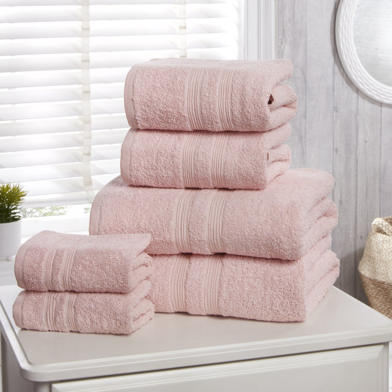 Gyzelle 100% Cotton Midweight Mulit-Size Set, Blush Pink