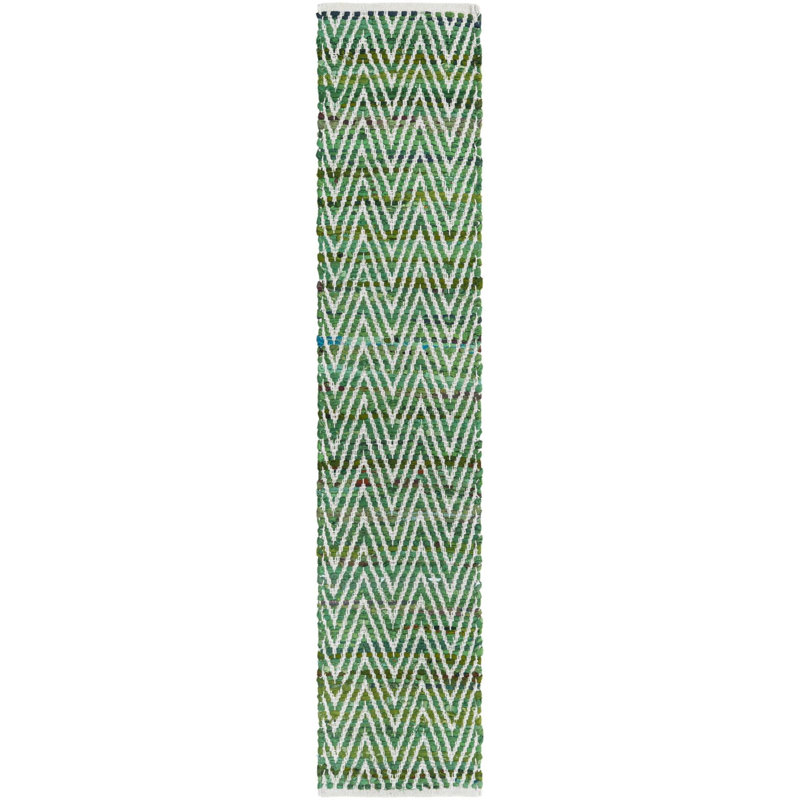 Keidon Cotton Abstract Indoor Rug, Runner 1'2" x 6'1"