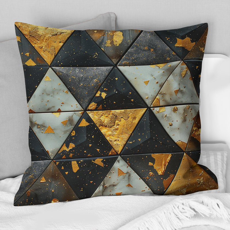 Coussin Glam Triangle - Glam, H 18 po x H 18 po