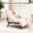 Modern Accent Chair, Giant Lounge Chair with Sturdy Metal Base, Comfy Upholstered Seating for Living Room, Reading Room-169613900