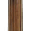 Table en pierre frittée de 33,5 po avec des pieds en bois et une base dorée pour les réunions de 2 personnes dans les petites cuisines. Conception élégante, utilisation dans les salles à manger, durabilité de style contemporain
