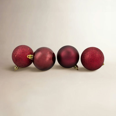 24ct Shatterproof 4-Finish Christmas Ball Ornaments